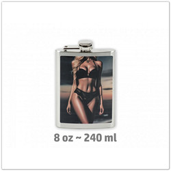 Flaska bikinis lány képpel, 240ml 